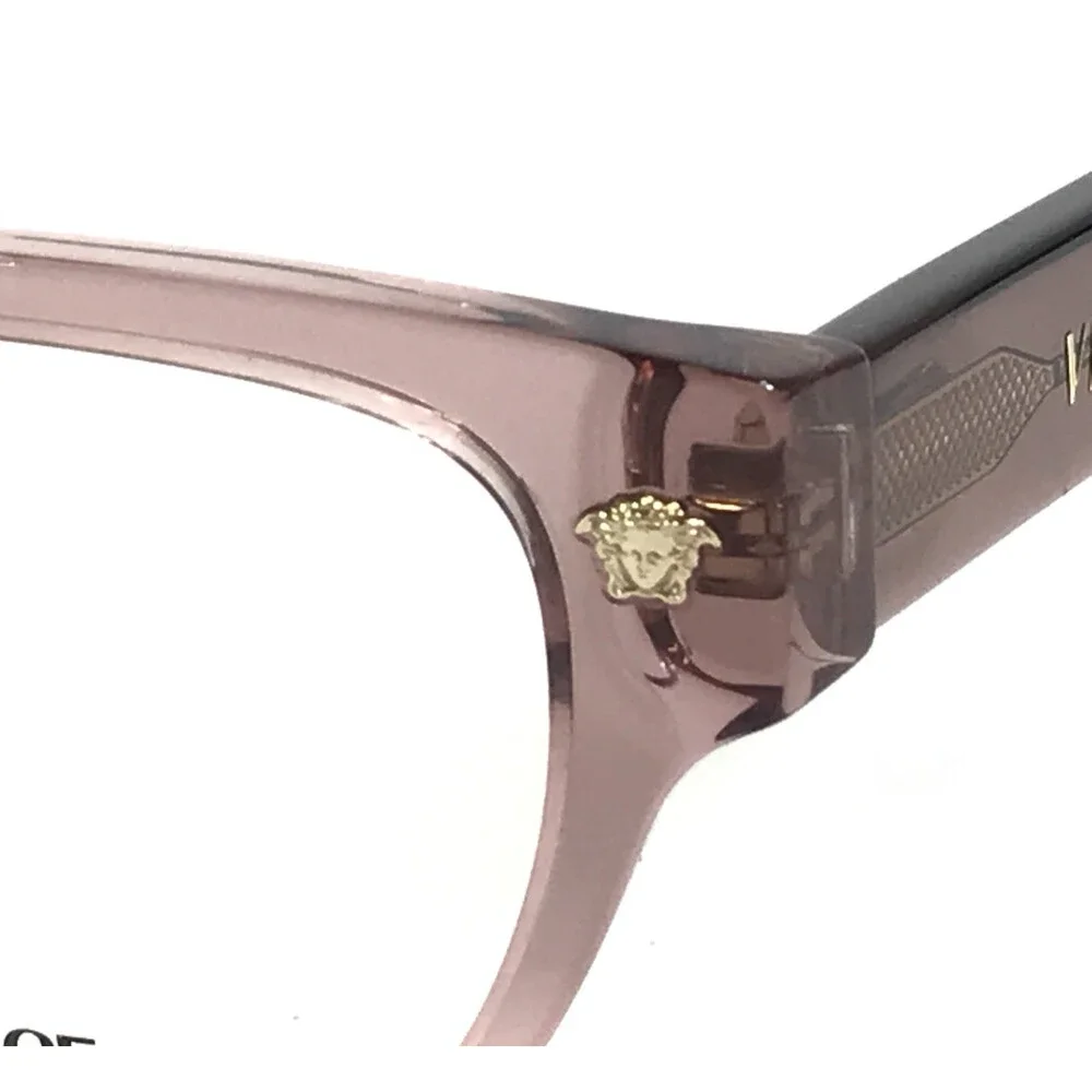 Versace Eyeglasses Frames MOD.3394-D 5435 Transparent Purple Asian Fit 53-17-140